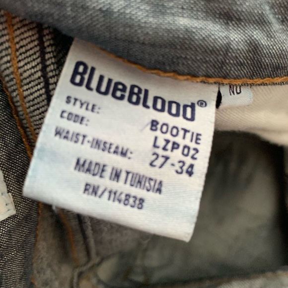 BlueBlood Bootie Flare Jeans NWT Size 27 - Picture 7 of 10
